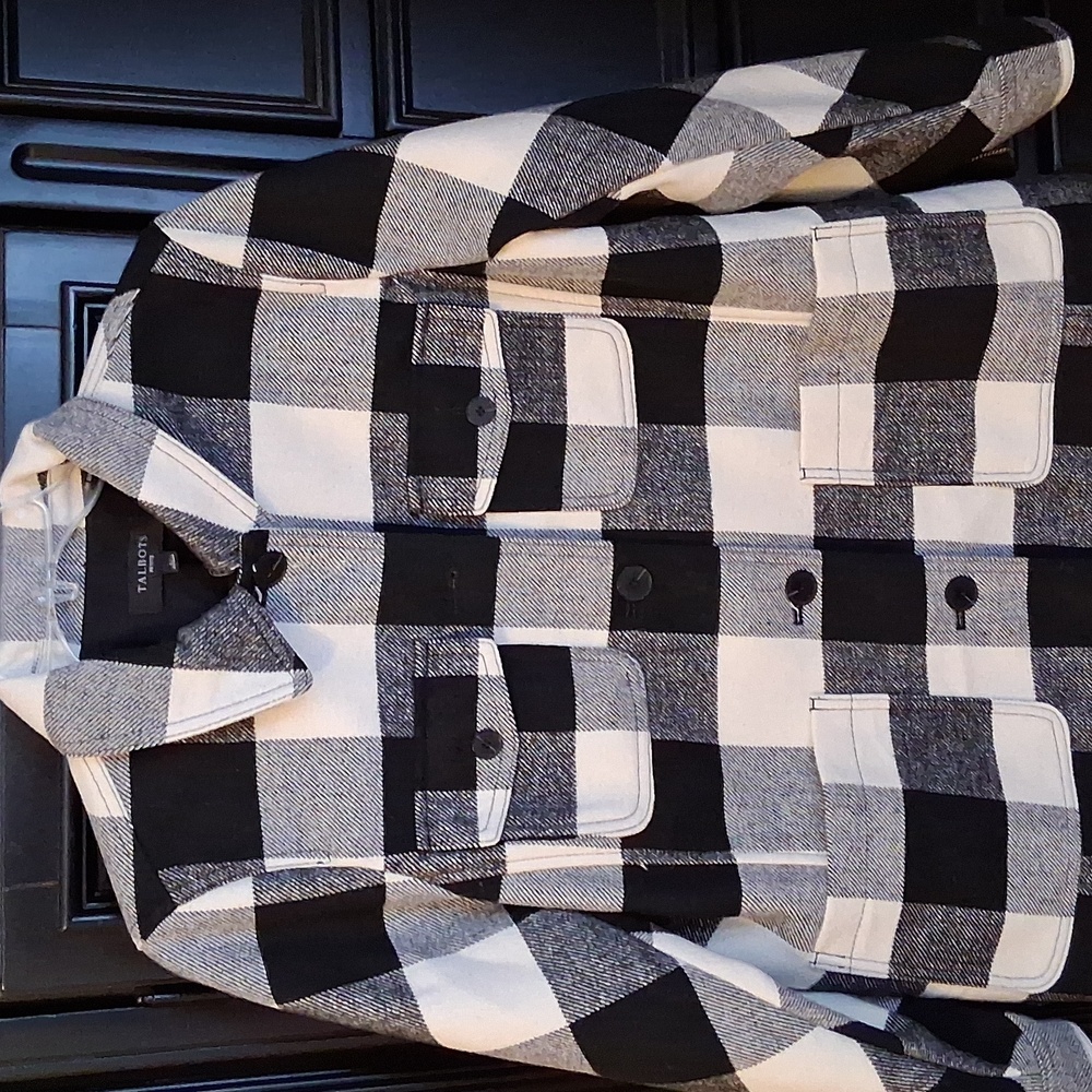 Talbots Black And White Jacket NWOT - Picture 2 of 9